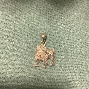 Bulldog necklace charm